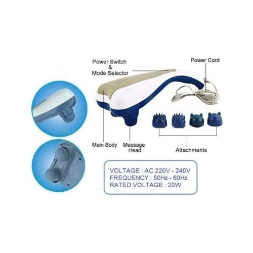 AccuFit Dual Hand Dolphin Double Point Body Massager