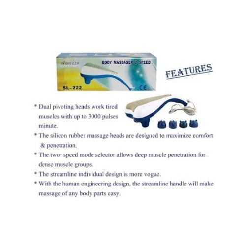 AccuFit Dual Hand Dolphin Double Point Body Massager