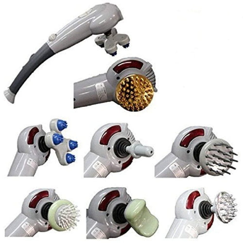 AccuFit 7-in-1 magic massager with interchangeable massage heads for full body massage and relaxation.