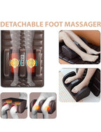 Full Body Massage Chair Mat with Heat for Back Pain Relief by AccuFit