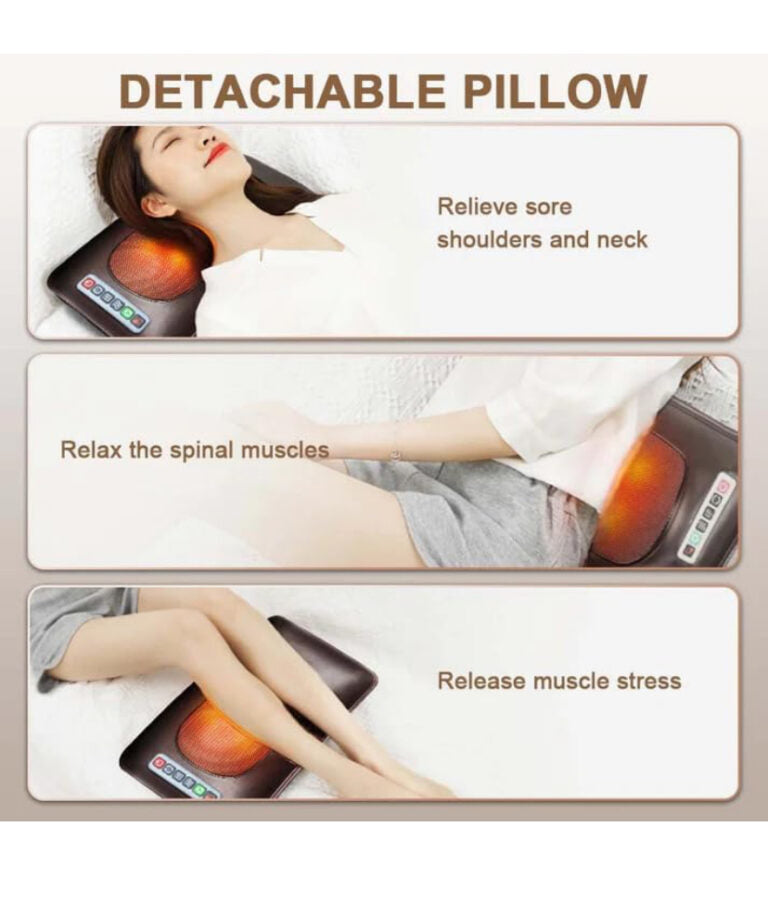Full Body Massage Chair Mat with Heat for Back Pain Relief by AccuFit