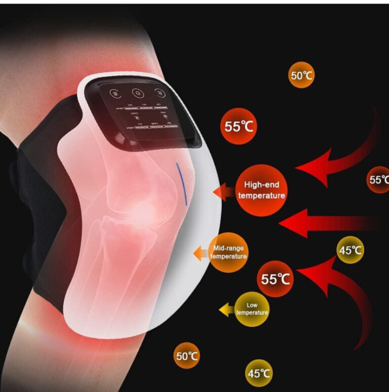 Knee Massager with Heat and Kneading for Pain Relief by AccuFit
