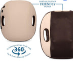 Electric Car and Home Portable Handle Butterfly Kneading Body Shiatsu Back Massage Cushion by AccuFit