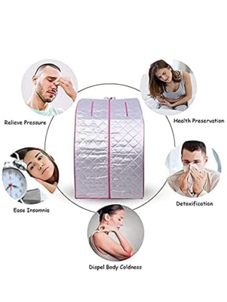 Portable Personal Steam Sauna Spa for Relaxation at Home by AccuFit