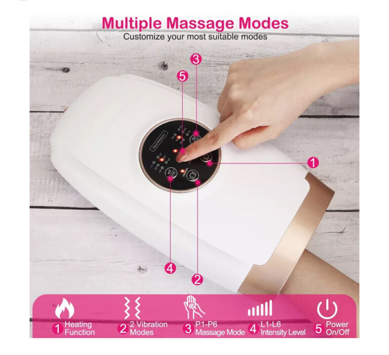 Hand Massager with Heat & Air Compression by TheAccuFit